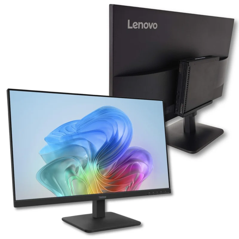 Lenovo All In One 27" con Mini PC ThinkCentre M80q | Intel Core i5-10500T | FreeDOS