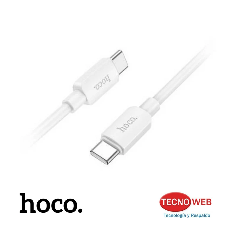 Cable USB-C a USB-C Carga Rápida 60w Hoco X96 Blanco