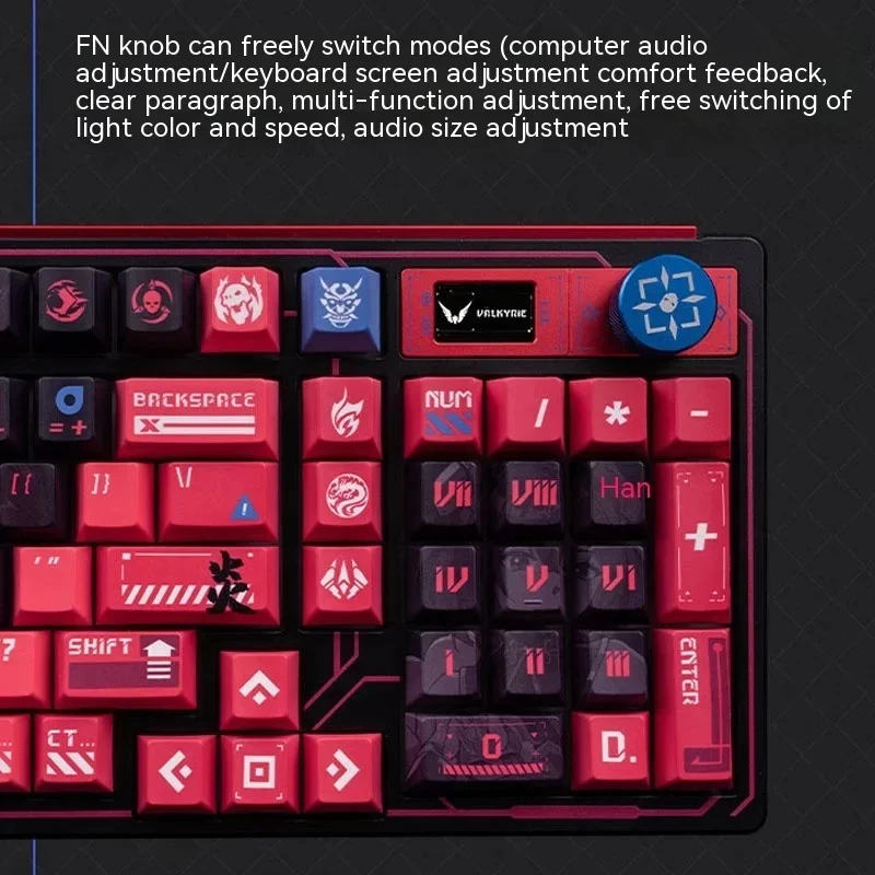 VALKYRIE VK99 Wireless Mechanical Keyboard Tri-mode Hot Swap RGB Gasket TFT Color Screen