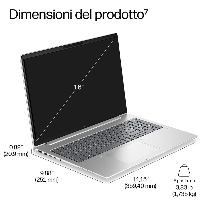 HP INC. EB 6 G2I 16 AI ULTRA 7 355 32/1 W11P 3YOFF