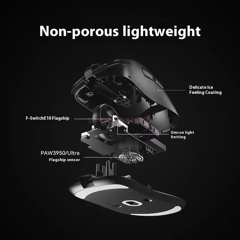 ATK LieKong Z1 Pro Max PAW3950 Ultra Wired Wireless Gaming Mouse Dual-mode Dual 8000Hz Ergonomic Mouse