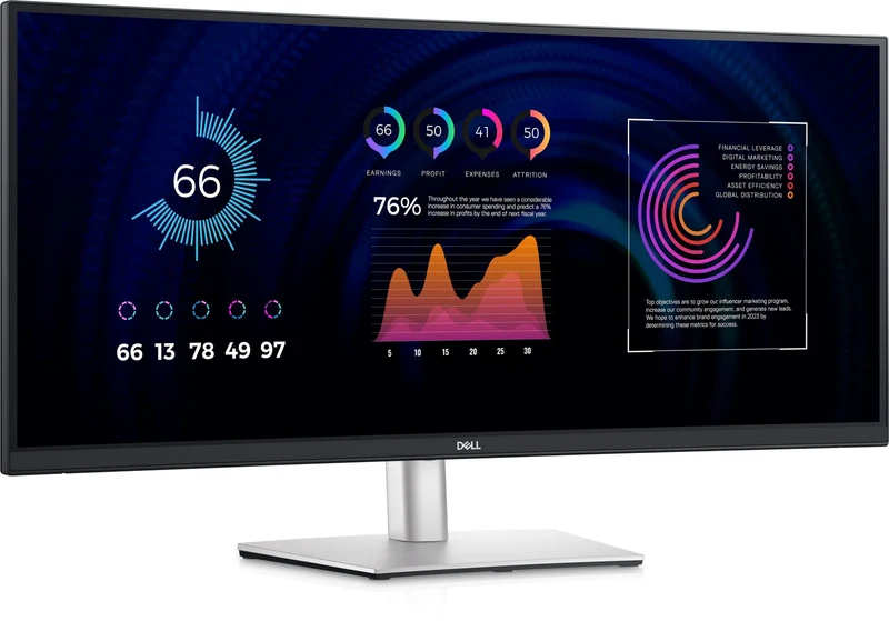Dell 34 Curved Usb-C Hub Monitor P3424We 34