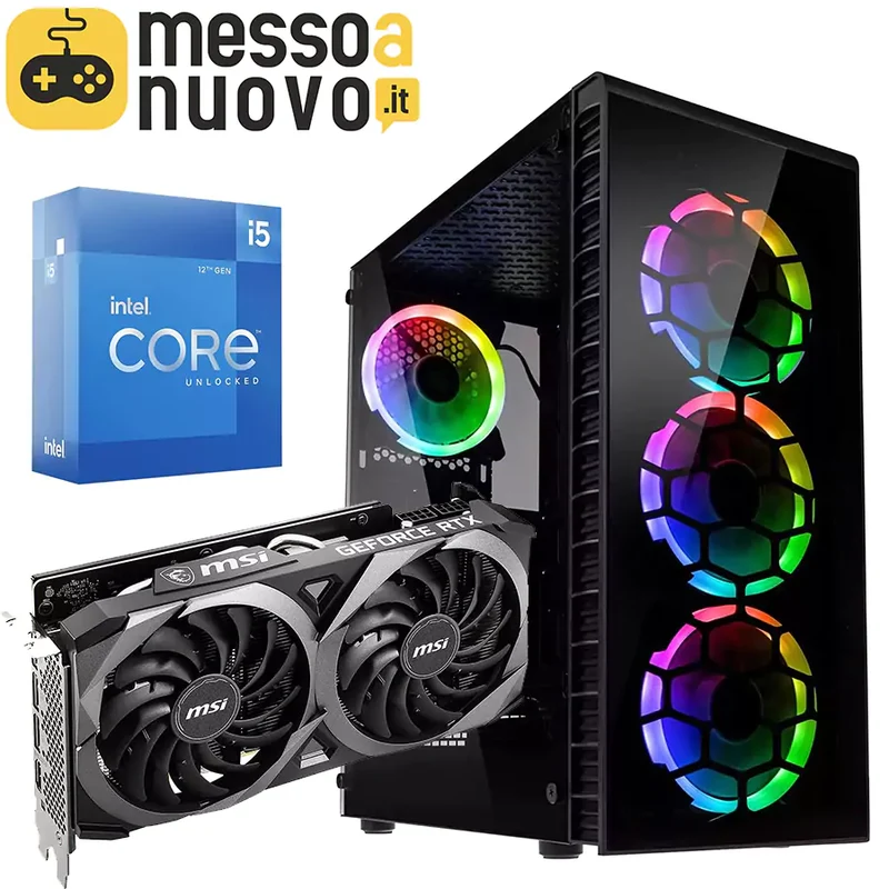 PC Gaming Jupiter | Intel i5-12500 3Ghz | Ram 16Gb | SSD m.2 nvme 512Gb | Nvidia RTX 3070 8Gb Ventus | Il PC da gaming stellare