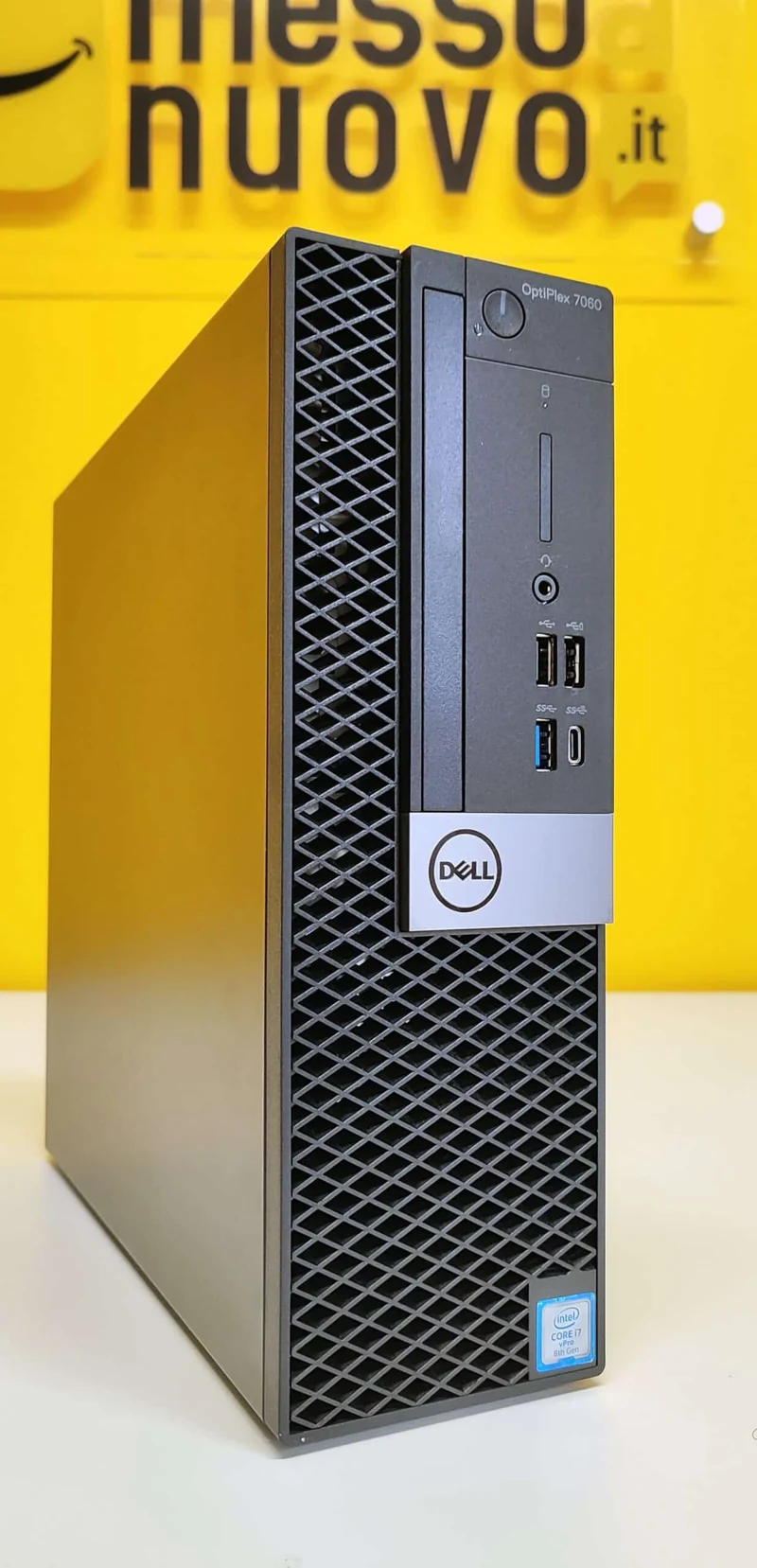 Bundle PC DELL OptiPlex 7060 SFF | Intel Core i5-8500 | Windows 11 Pro Monitor LED AOC 22P1W 22″ FullHD e Kit Mouse e Tastiera Tutto quello di cui hai bisogno
