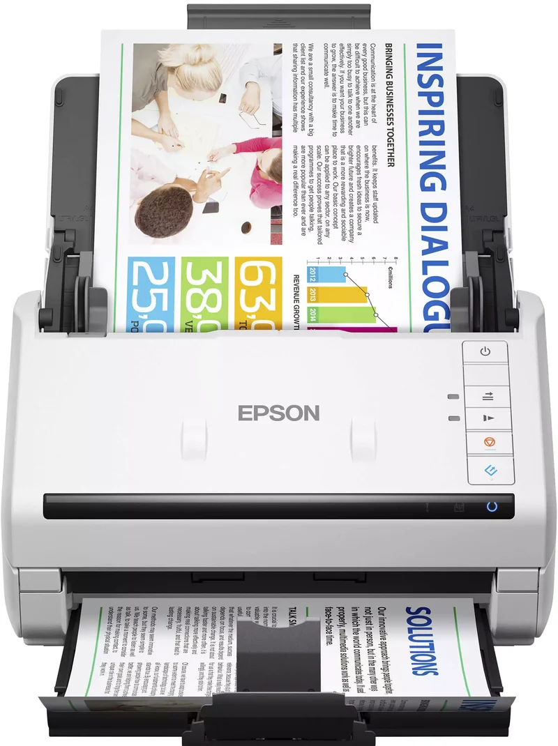 Epson DS-530II Ricondizionato – Scanner Professionale di Alta Qualità A4 600 DPI Fino a 70 immagini al minuto