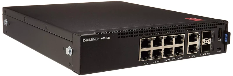 Dell N1108T-ON Switch di rete professionale managed 8x10/100/1000 + 2xGigabit SFP + 2x1000Base-T incluso di accessori per montaggio a Rack
