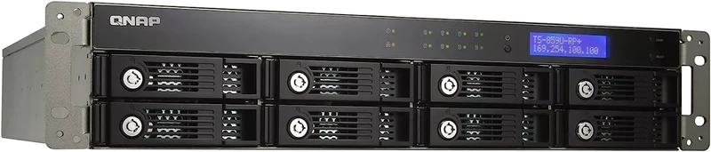 NAS Qnap TS-859U-RP+ ricondizionato: Storage di rete 8-Bay, Montaggio Rack 2U, Intel Atom Hard Disk 16TB