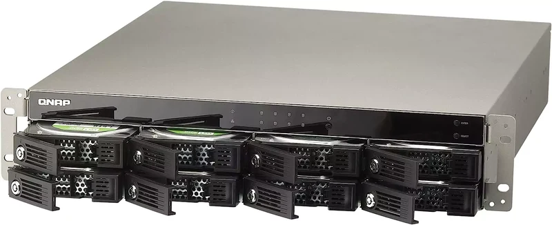 NAS Qnap TS-859U-RP+ ricondizionato: Storage di rete 8-Bay, Montaggio Rack 2U, Intel Atom Hard Disk 16TB