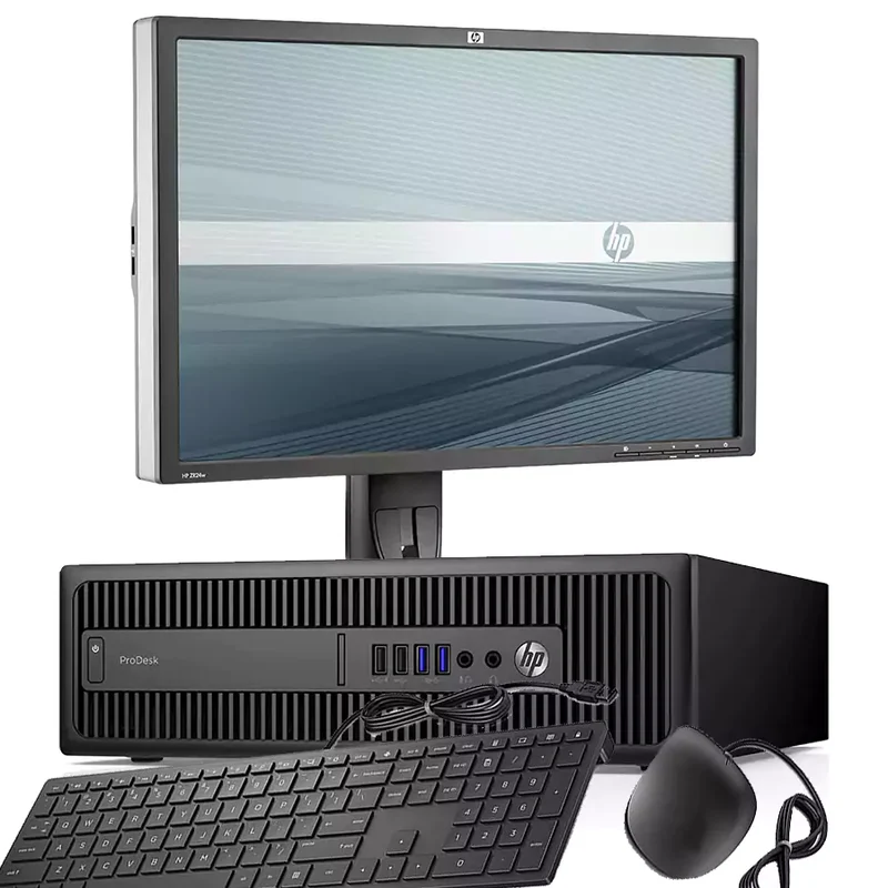 Bundle HP ProDesk 600 G2 SFF Windows 11 Pro Compatto e prestante | Monitor HP ZR24w FullHD | Kit Mouse e tastiera Il bundle completo per il tuo ufficio