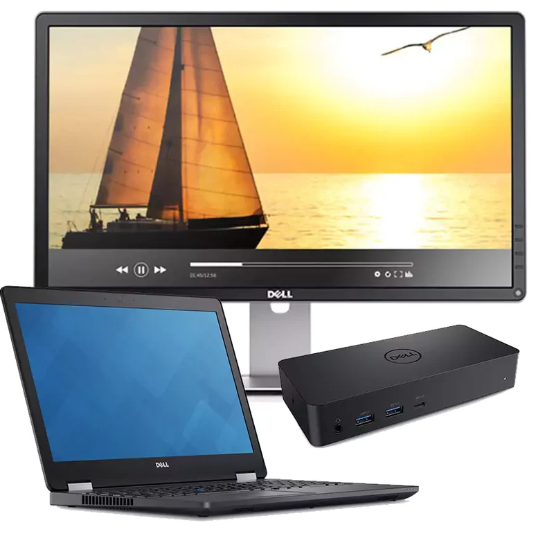 Bundle Dell Latitude E5570 Notebook 15.5″ 1920×1080 FullHD | Intel Core i5-6300HQ 2.3Ghz | Windows 10 Pro Tastiera ITA + Monitor Dell P2314H LED IPS 23″ FullHD + Docking Station Dell D6000
