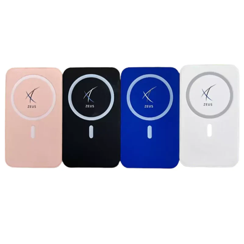 Zeus Power Bank MagSafe 10.000 mAh Ricarica Wireless Qualcomm Quick Charge 3.0 Compatibile con Iphone Samsung Xiaomi Huawei