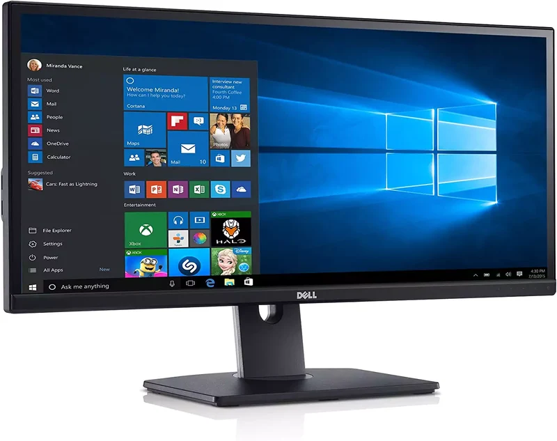 DELL UltraSharp U2913WM Monitor LED IPS 29" 2560x1080 Pixel FullHD 21:9 Tempo di risposta 8ms USB VGA DVI HDMI Display Port