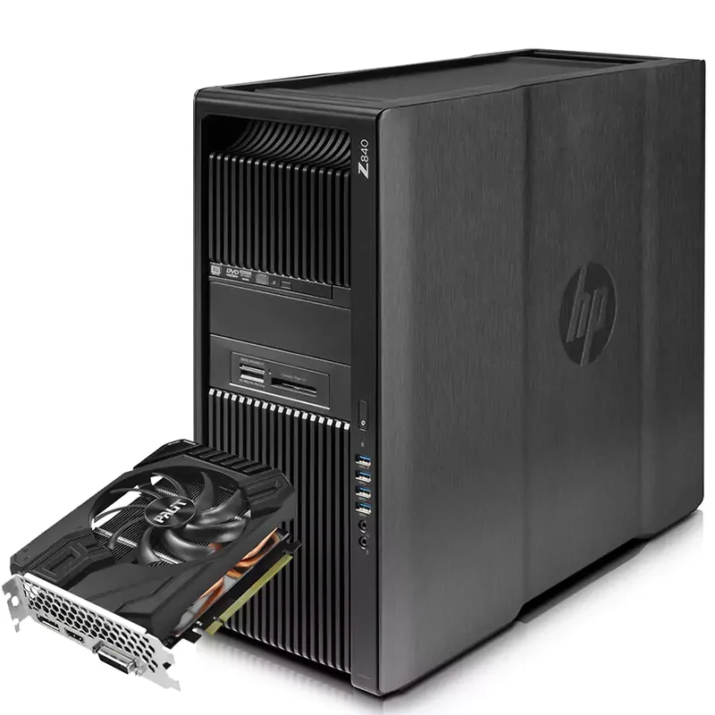 HP Z840 Workstation Intel 2 cpu Xeon E5-2620 V3 2.4Ghz | Ram 64Gb | SSD 1 Tb | Nvidia GTX 1660 6Gb | Windows 11 Pro