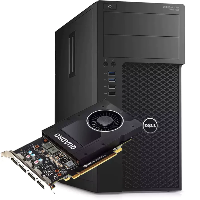 Dell Precision 3620 Tower Workstation | Intel Xeon E3-1240 V5 3.5Ghz | Ram 32Gb | SSD 512Gb | Nvidia Quadro P2000 5Gb | Windows 10 Pro La workstation per il calcolo intensivo
