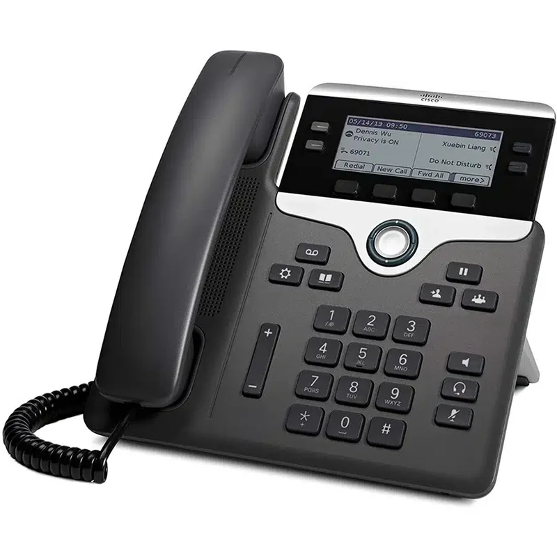 Cisco CP-7841 Telefono IP 4 linee dal design ergonomico display da 3.5″ porta Ethernet PoE perfetto per reception ed Hall