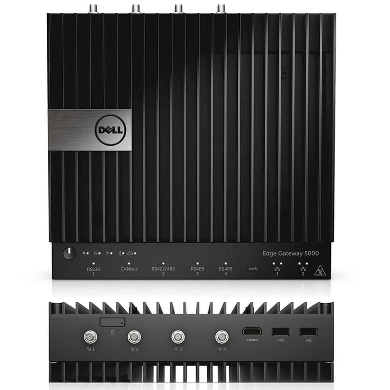 Dell Edge Gateway serie 5000 USB HDMI 2xEthernet 4xAntenne supporto per montaggio a parete Sicurezza della tua rete aziendale garantita