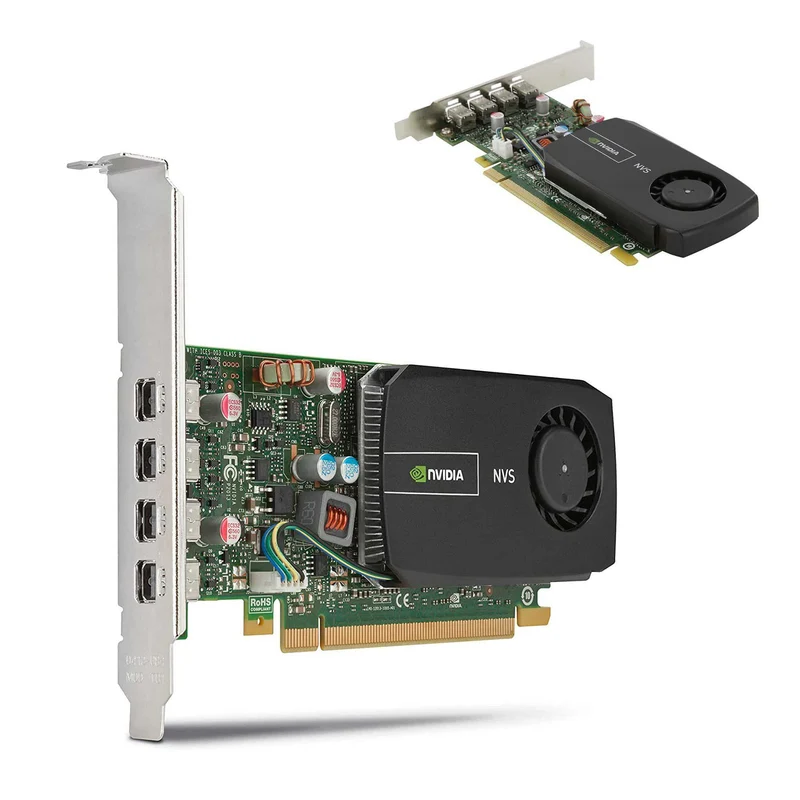 Nvidia NVS 510 Scheda video con 2Gb di ram perfetta per gestire fino a 4 monitor 4x mini Display Ports Low Profile