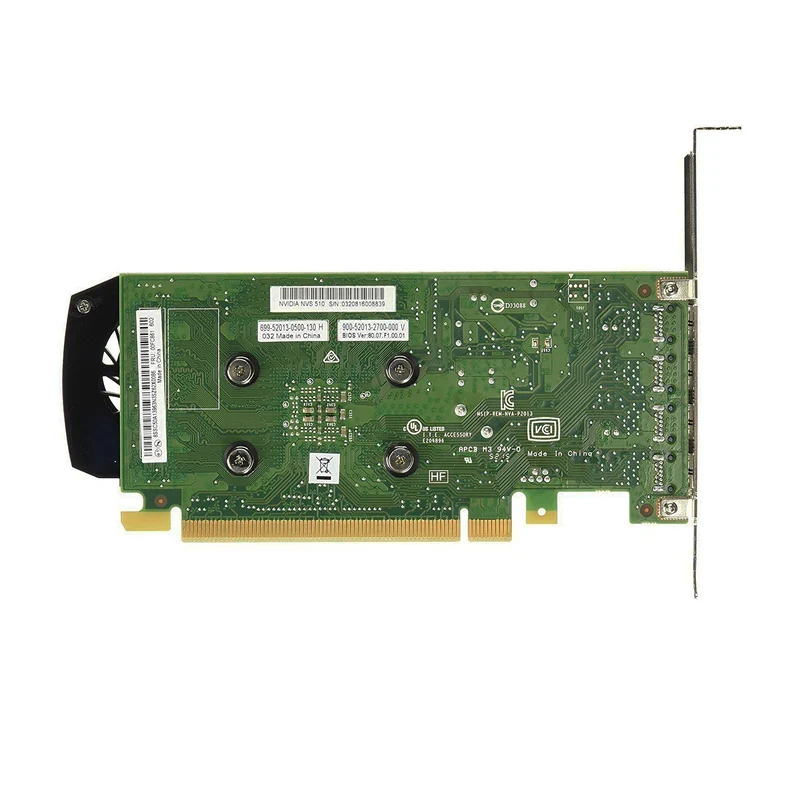 Nvidia NVS 510 Scheda video con 2Gb di ram perfetta per gestire fino a 4 monitor 4x mini Display Ports Low Profile