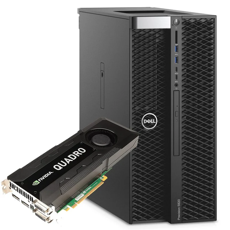 Dell Precision 5820 Workstation | Intel Xeon W-2123 3.60Ghz | Ram 32Gb | SSD 512Gb | Nvidia Quadro K4000 | Windows 11 Pro La workstation sorprendente