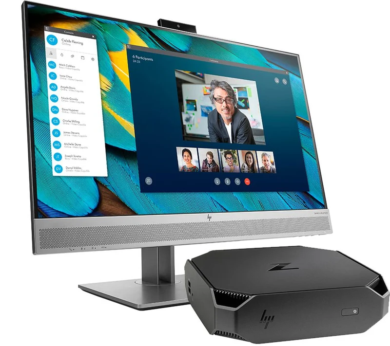 Postazion HP Z2 Mini G4 Workstation | Intel Core Ottava Gen | Ram 16Gb | SSD 256Gb/512gb | Monitor HP EliteDisplay E243m 23" FullHD WebCam | WiFi Windows 11 Pro La mini workstation futuristica e potentissima per qualsiasi ambiente