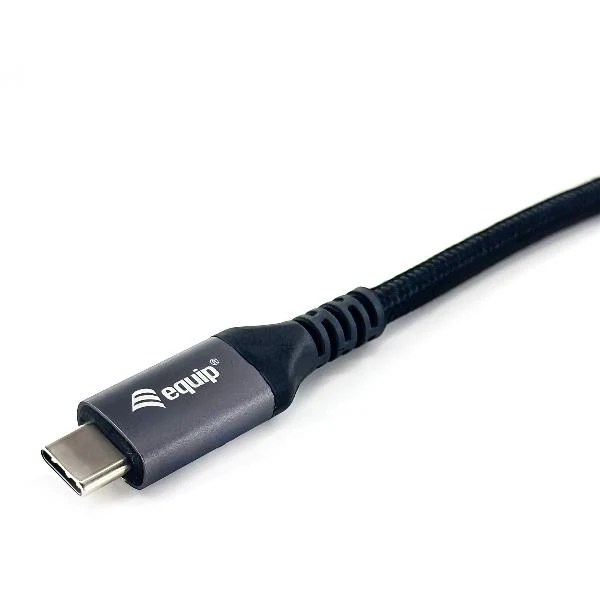 Equip 128381 Cavo USB 4 Gen 3 da C a C, M/M, 1,2 m, PD3.1 240W, 8K/60Hz, 40Gbps, nero