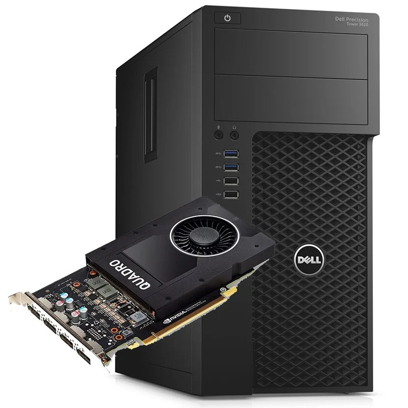 Dell Precision 3620 Tower Workstation | Intel Core i7-7700K 4.2Ghz | Ram 32Gb | SSD 512Gb | Nvidia Quadro P2000 | Windows 10 Pro La workstation perfetta per il rendering