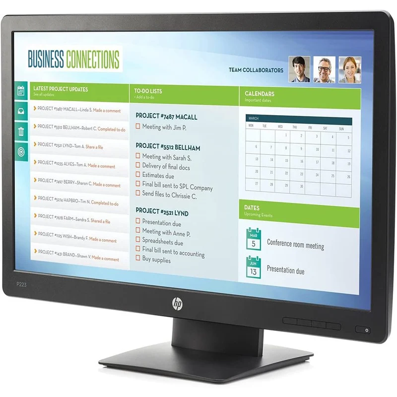 HP ProDisplay P223 Monitor LCD LED 21.5" 1920x1080 Pixel Full HD 16:9 Contrasto 3000:1 Luminosità 250 cd/m² Tempo di risposta 5ms