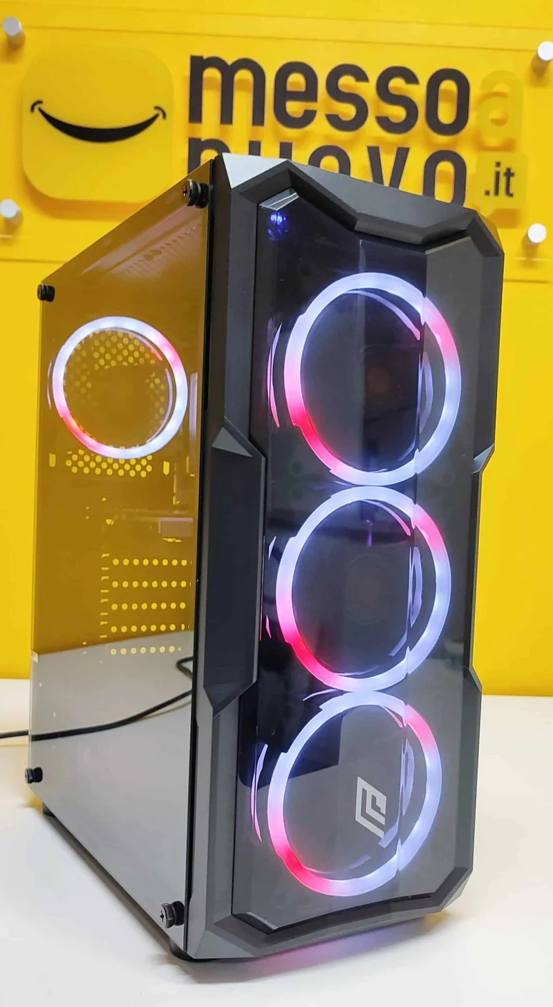 PC da Gaming | Intel i5-10400 6Cores 4.3 GHz | Ram 16Gb | SSD m.2 nvme 128Gb + 1Tb | Nvidia Geforce GTX 1650 4Gb | Windows 11 Pro Il PC da gaming perfetto per il FullHD
