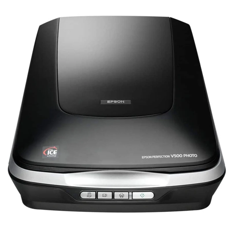 Epson V500 Photo Scanner Flatbed 6400x9600 DPI A4 Scanner professionale ad altissima risoluzione per digitalizzare le tue foto migliori