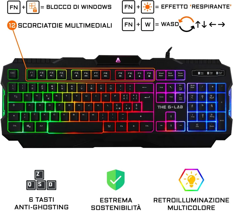 Postazione da Gaming PC | Intel Core i7 3.4Ghz| Ram 16Gb | SSD 256Gb + 1Tb | Nvidia GT730 4Gb | Windows 10 Pro + Kit Mouse Tastiera RGB e Cuffie con microfono + Monitor Samsung S27A650D LED 27″ Full HD + Scrivania da Gaming Il bundle più completo del Web