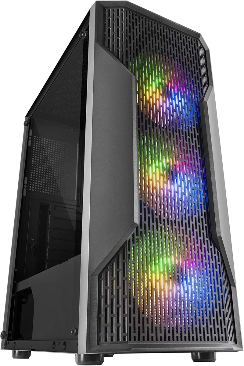 Postazione da Gaming PC | Intel Core i7 3.4Ghz| Ram 16Gb | SSD 256Gb + 1Tb | Nvidia GT730 4Gb | Windows 10 Pro + Kit Mouse Tastiera RGB e Cuffie con microfono + Monitor Samsung S27A650D LED 27″ Full HD + Scrivania da Gaming Il bundle più completo del Web