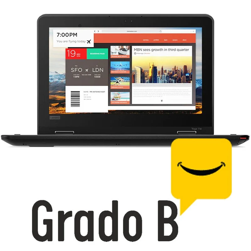 Lenovo ThinkPad Yoga 11e Gen 5 Notebook convertibile da 11.6" | Intel Core M-5Y10c 800Mhz | 4Gb Ram | 120Gb SSD | WebCam Tastiera Ita | Windows 10 Grado B