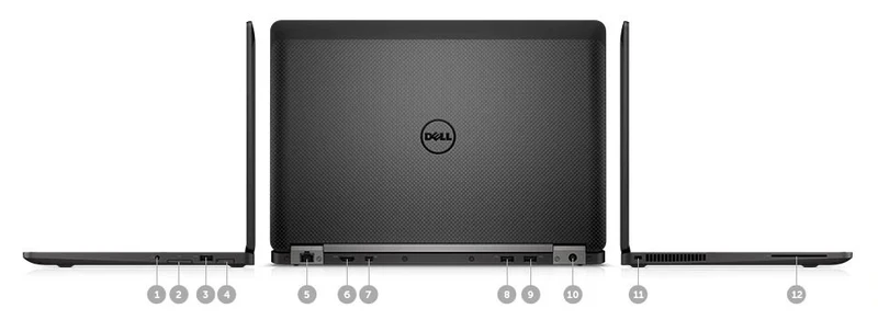 Dell Latitude E7470 Ultrabook 14" FullHD | Intel Core i5-6300U 2.4Ghz | Ram 8Gb | SSD 128Gb | WiFi WebCam LAN | Windows 10 Pro Grado B