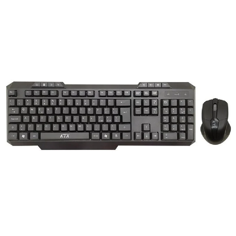 Kit Tastiera E Mouse Wireless colore Nero Prodotto Nuovo