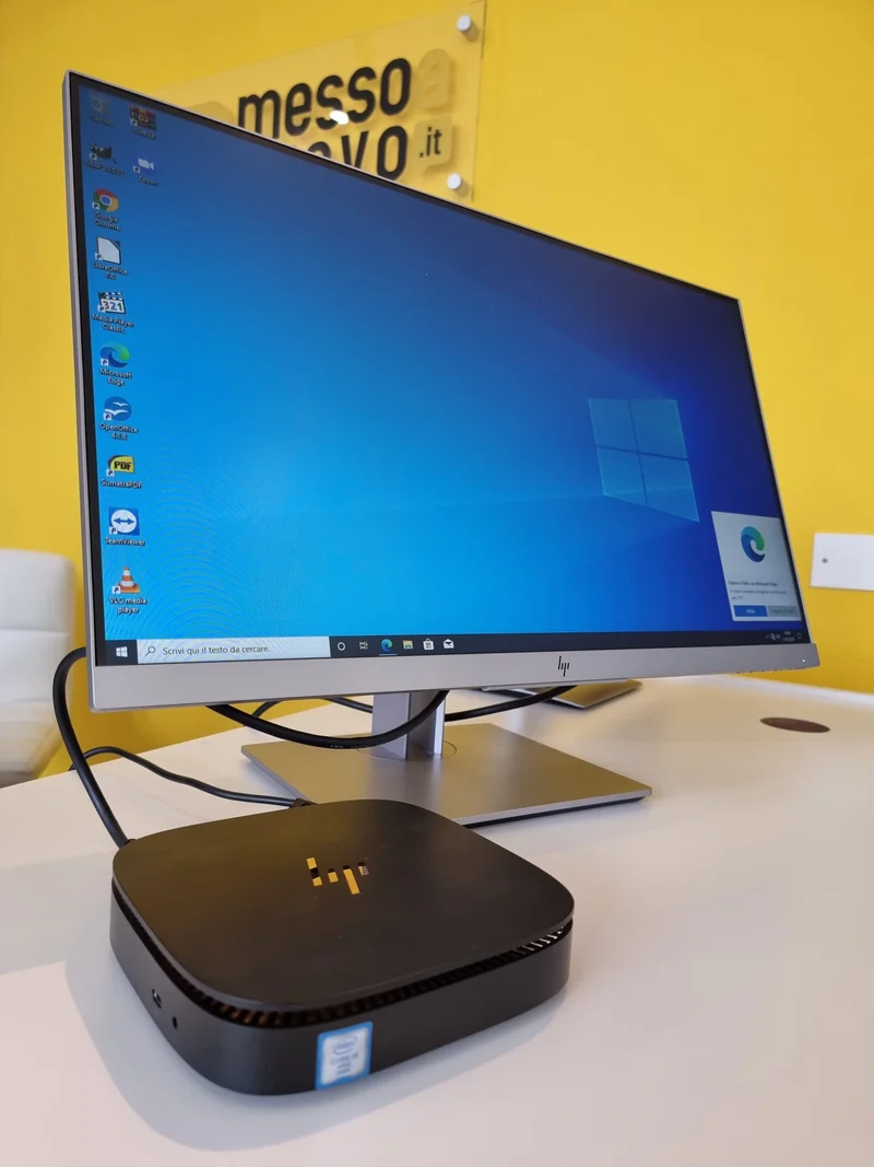 Bundle HP Elite Slice G1 Mini PC i5-6400T + Monitor HP EliteDisplay E243 LED 24" | Ram 8Gb | SSD 256Gb | Windows 10 Pro | USB-C | Hdmi