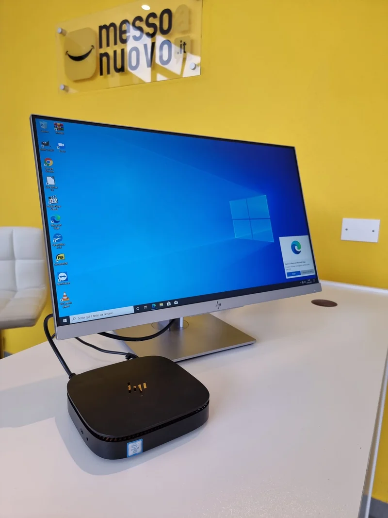 Bundle HP Elite Slice G1 Mini PC i5-6400T + Monitor HP EliteDisplay E243 LED 24" | Ram 8Gb | SSD 256Gb | Windows 10 Pro | USB-C | Hdmi
