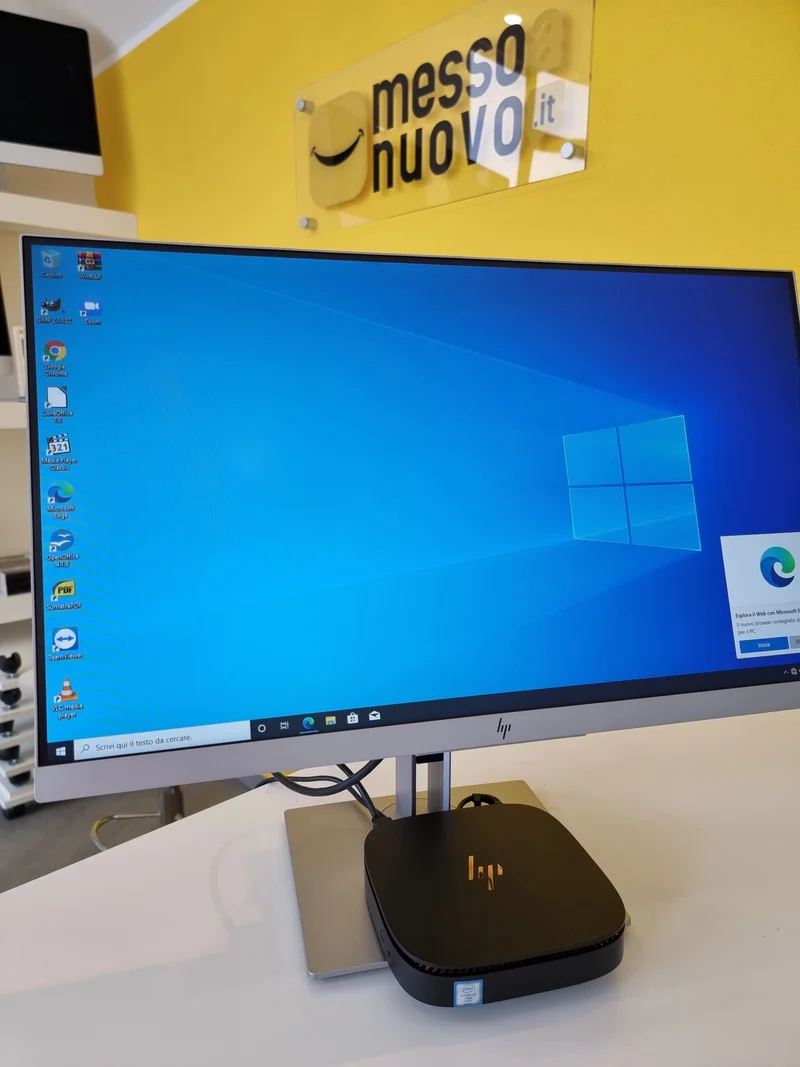 Bundle HP Elite Slice G1 Mini PC i5-6400T + Monitor HP EliteDisplay E243 LED 24" | Ram 8Gb | SSD 256Gb | Windows 10 Pro | USB-C | Hdmi