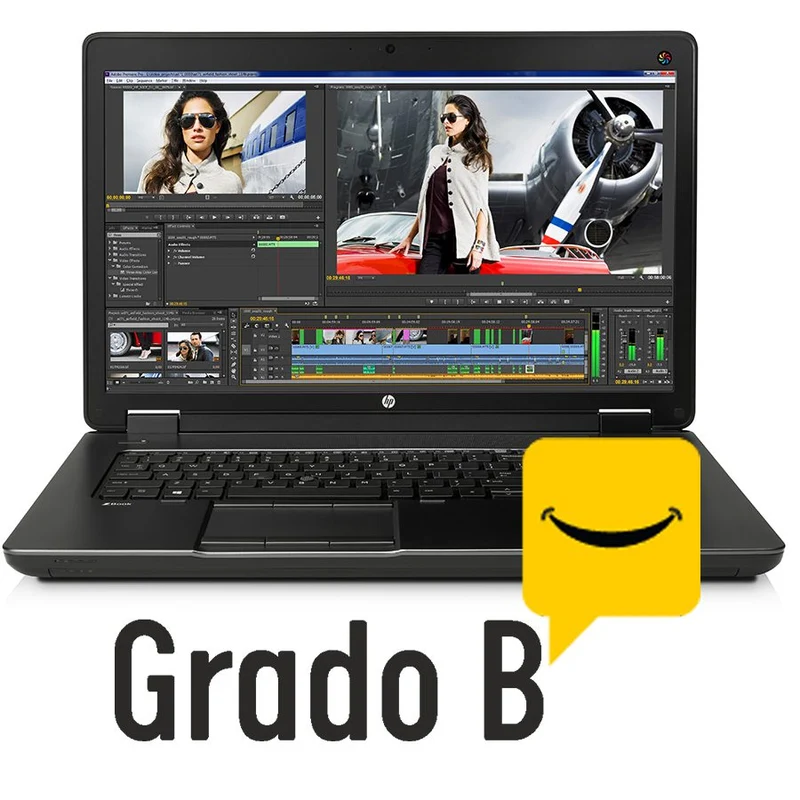 HP ZBook 17 G2 Workstation mobile 17.3"Full HD | Intel Core i7-4940MX 3.1Ghz | Ram 32 Gb | SSD 512Gb | Nvidia Quadro K5100M | Windows 10 Pro Grado B