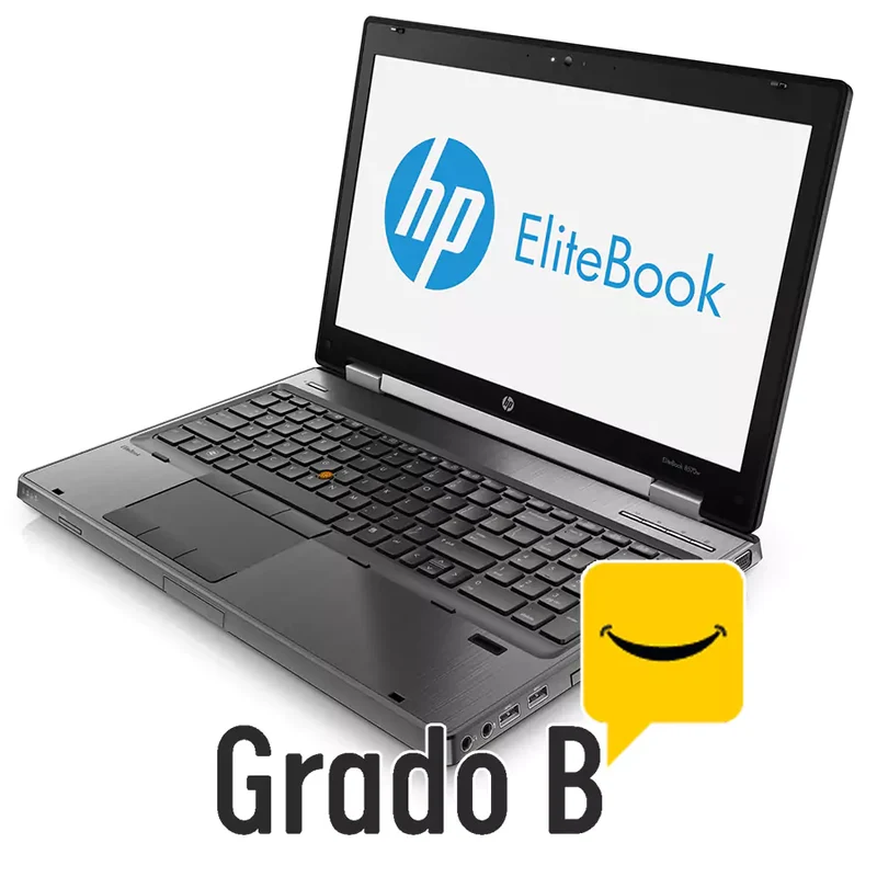 HP EliteBook 8570W Workstation portatile 15.6" FullHD | Intel Core i7-3740 2.7Ghz | Ram 16Gb | SSD 512Gb | Nvidia Quadro K2000 | Windows 10 Pro Grado B