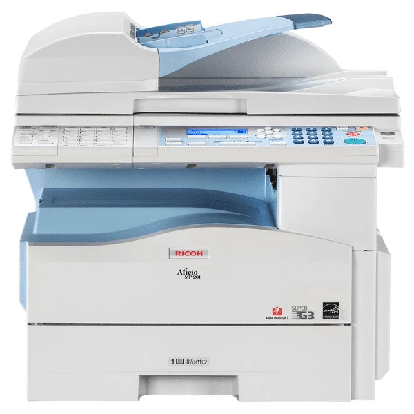 Ricoh Aficio Mp 201spf Multifunzione A4 Laser Bianco e nero 20ppm 600DPI Rete scansione e stampa fronte-retro automatica