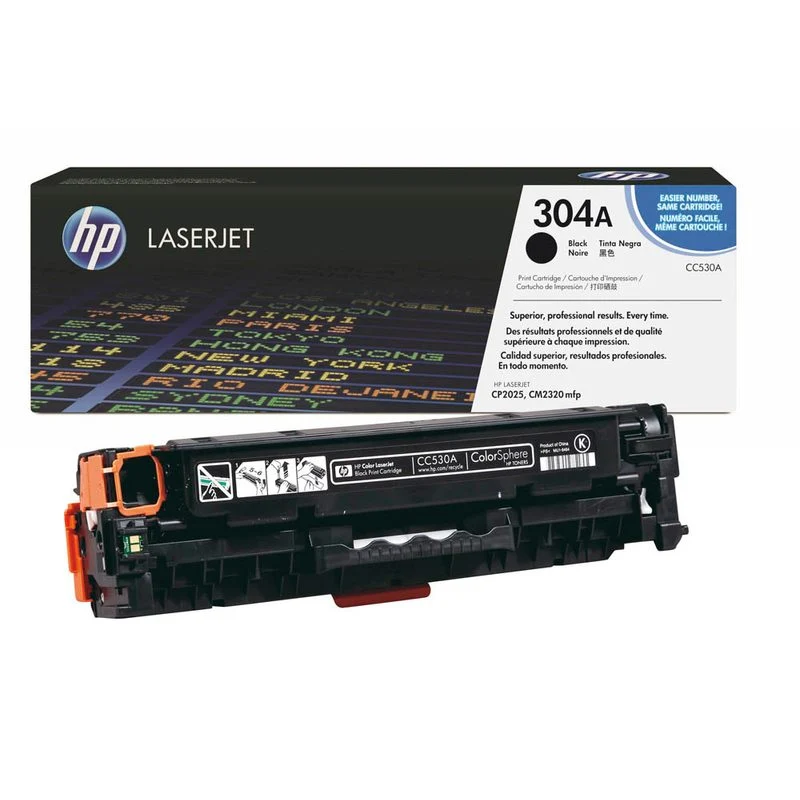 HP 304A Schwarz LaserJet Tonerpatrone (CC530A) - 0883585301492