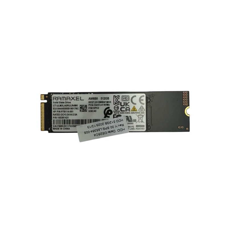 Ramaxel 512GB SSD M.2 PCIe NVMe 2280 Notebook PC interne Festplatte