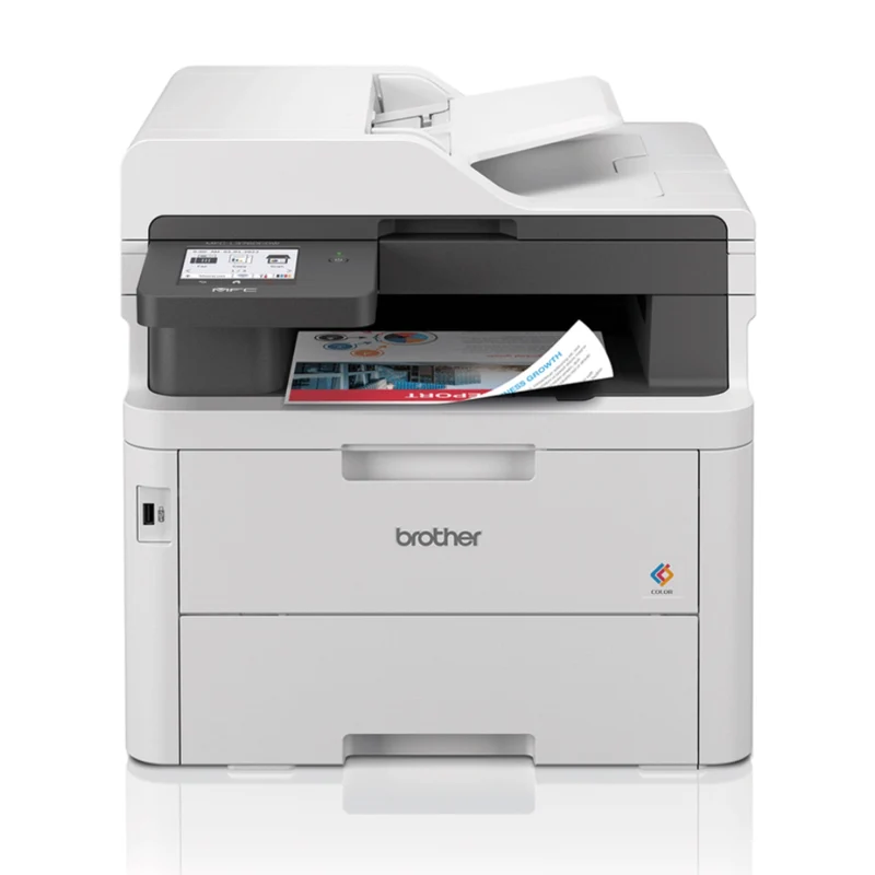Brother MFC-L3760CDW Kompaktes 4-in-1 Farb-LED Multifunktionsgerät mit WLAN/LAN, ADF und Duplexdruck