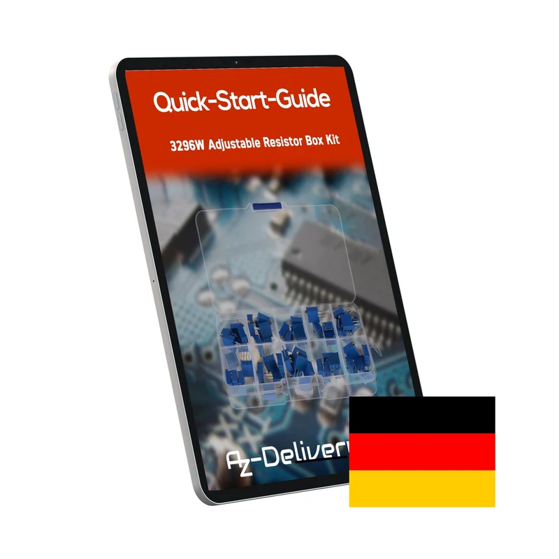3296W Trimmer Potentiometer Set – 12 Werte, 60 Stück (500Ω bis 1MΩ) – Hochpräzise Lineare Potentiometer für Elektronikprojekte – Enthält 1K, 10K, 100K Ohm und mehr