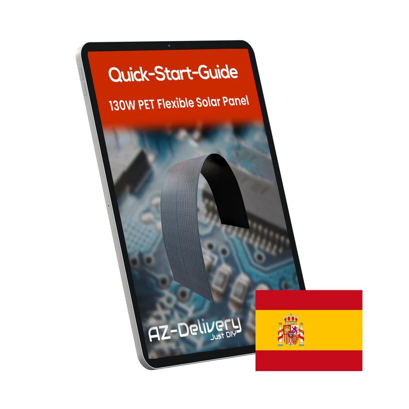 130W ETFE Flexibles Solarpanel – Monokristallines Solarmodul, Leicht & Robust, PV-Modul mit MC4-Stecker, Ideal für Wohnmobil, Boot, Dach, Balkon, Camping & Netzunabhängige Anwendungen