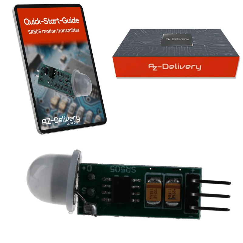 SR505 Mini PIR Bewegungssensor 4,5–20V – Infrarot IR Sensor Modul für Arduino, 100° Erfassung, 4m Reichweite, kompakter Bewegungsmelder, HC-SR501 Alternative