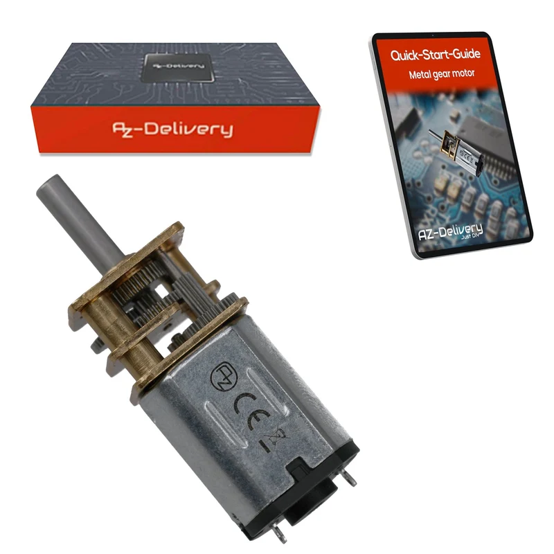 GA12-N20 DC Getriebemotor 3-12V Mini-Metallmotor (80RPM) Präzise Steuerung für Modellbau, Robotik & DIY-Projekte | Langlebiges Metallgetriebe