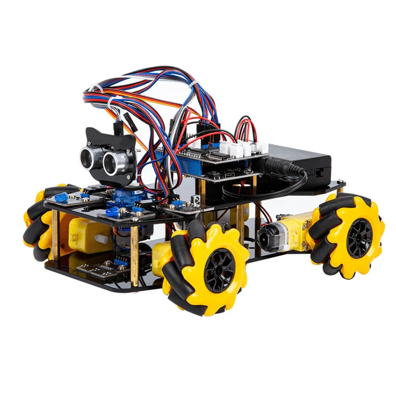 STEM Roboterauto-Starterkit, Mecanum-Wheels mit ESP32-Controller-Board | Unterstützt Arduino und ACECode Programmierung