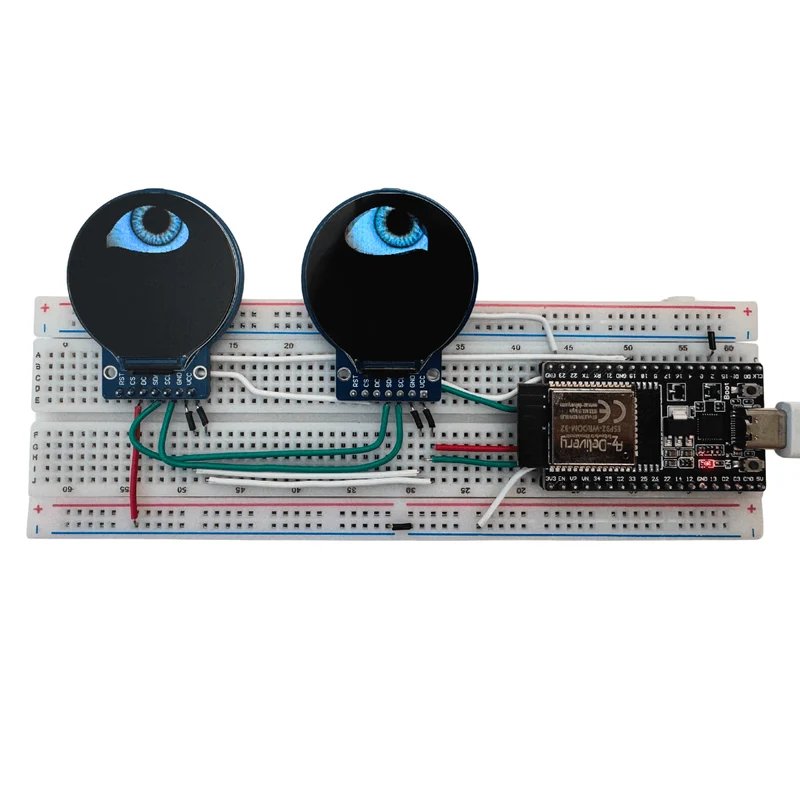Animierte Augen mit ESP32 und rundem 1,28″ TFT-Display