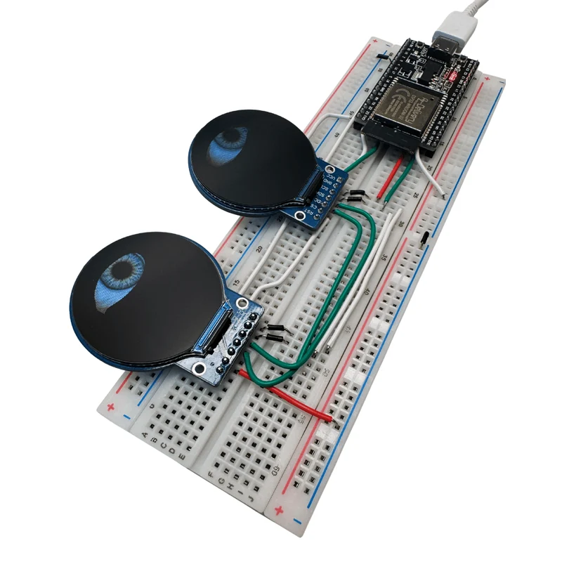Animierte Augen mit ESP32 und rundem 1,28″ TFT-Display